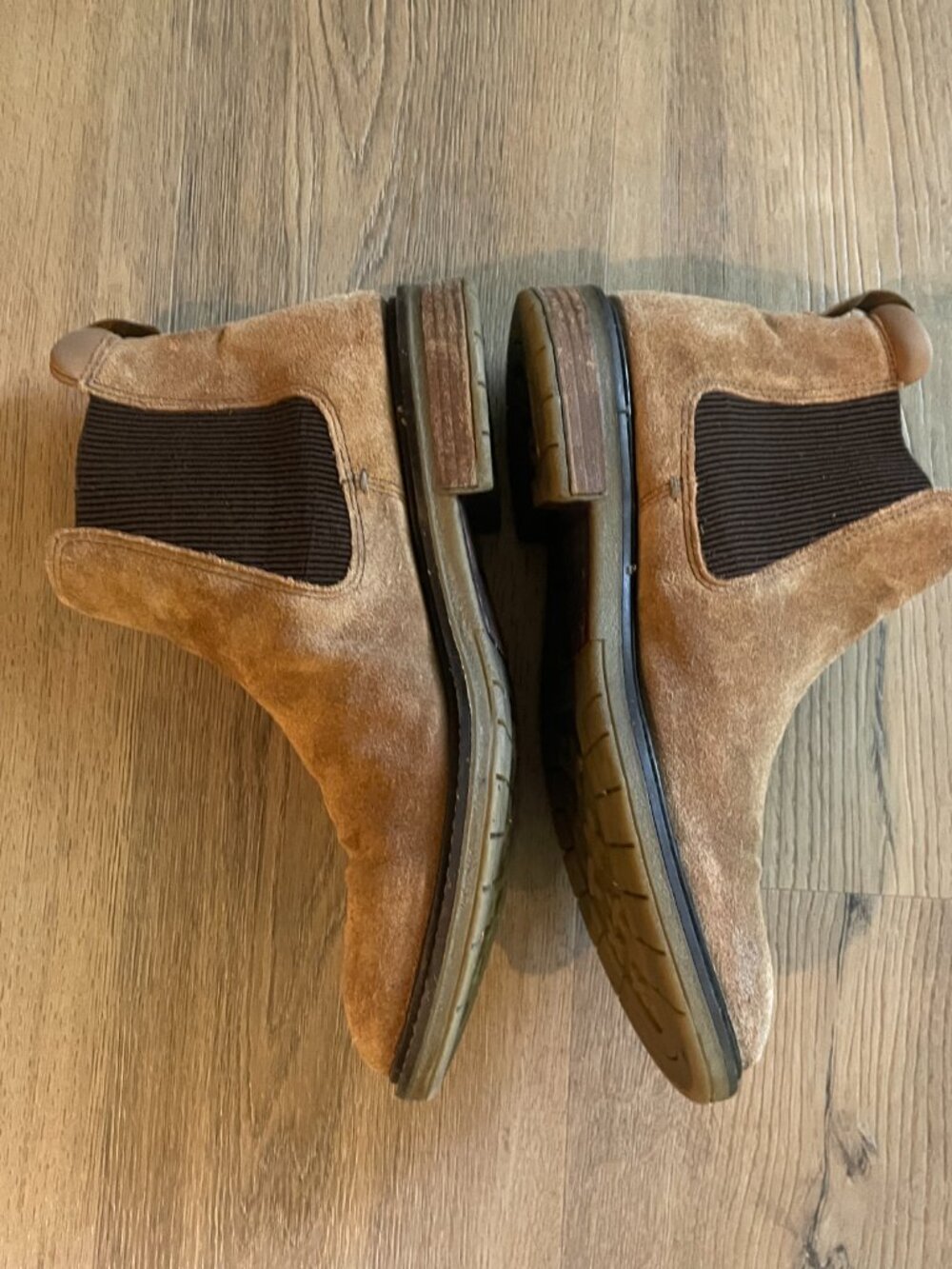 Clarks Chelsea Boots Brown Suede Men's 8M Slip-on Ankle Comfort! - Picture 4 of 9